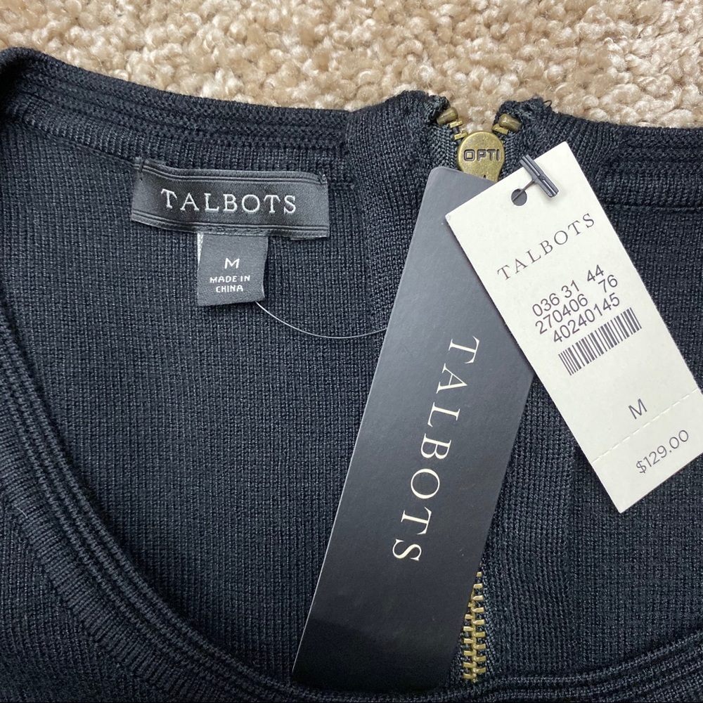 Talbots New Black Sweater Dress Classic M - Picture 2 of 6